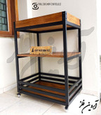 طبقات MDF باکیفیت در استند دو طبقه آریو