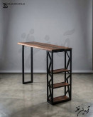 میز بار چوب فلز مدل آزما با طراحی مدرن