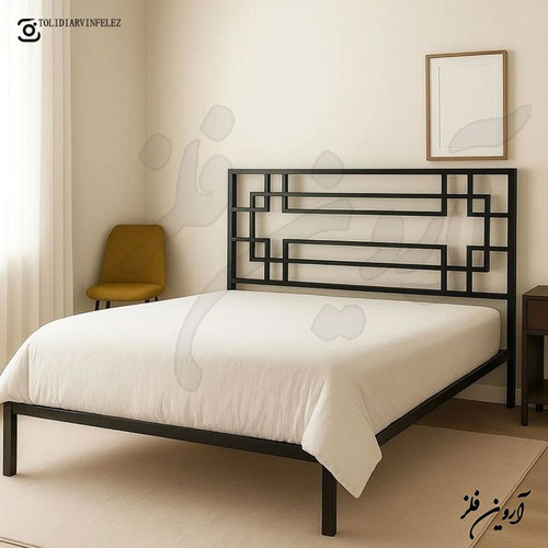 تخت خواب فلزی یک نفره و دو نفره مدل ترنج