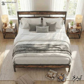 تخت خواب یک نفره طرح سپیدار با فریم فلزی مقاوم
