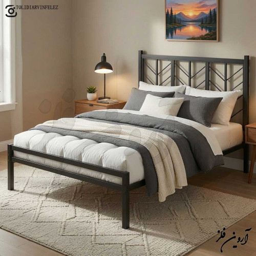 تخت خواب فلزی یک نفره و دو نفره مدل بارمان
