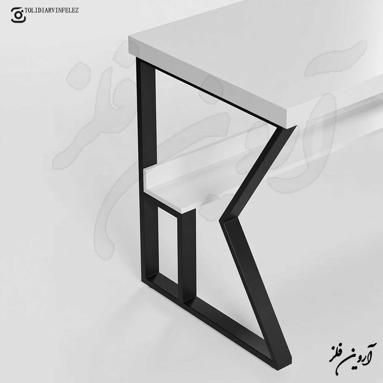 میز تحریر چوب و فلز مدل پارمیس