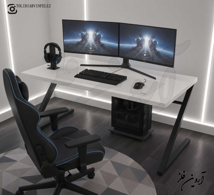 میز گیمینگ چوب و فلز مدل زیرو