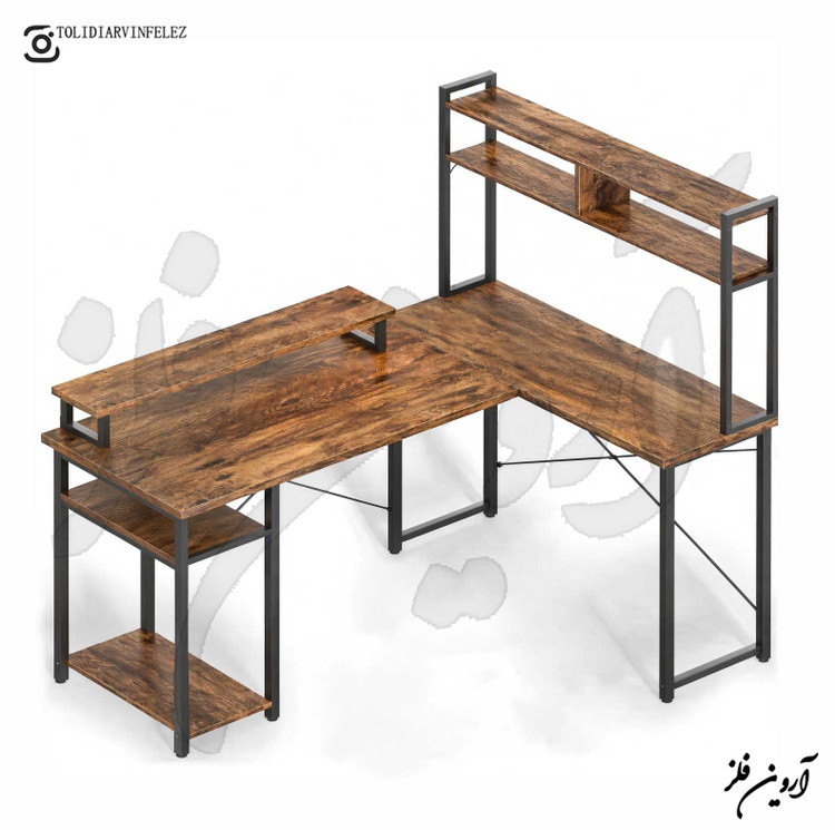 میز گیمینگ چوب و فلز مدل پرنیا